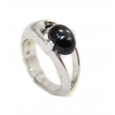 Women's Ring 925 Sterling Silver Natural black star gem stone A 130